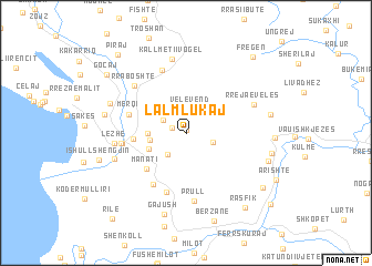 map of Lalm-Lukaj