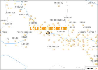 map of Lāl Moḩammad Bāzār