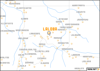 map of La Loba