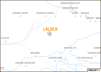 map of La Loca
