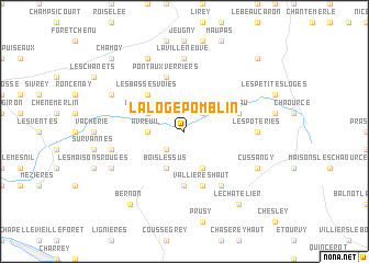 map of La Loge-Pomblin