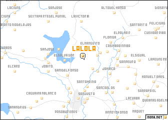 map of La Lola