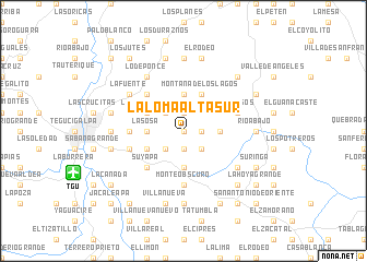 map of La Loma Alta Sur