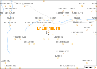 map of La Loma Alta