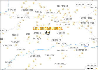 map of La Loma de Jusal