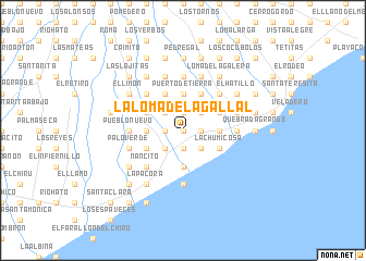 map of La Loma del Agallal