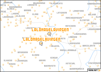 map of La Loma de la Virgen