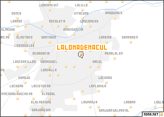 map of La Loma de Macul