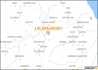 map of La Loma Jagüey