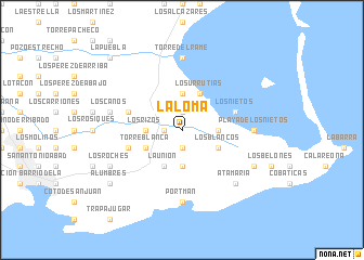 map of La Loma