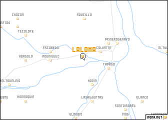 map of La Loma