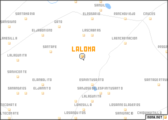 map of La Loma