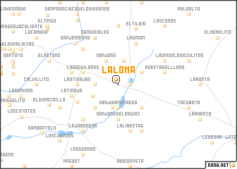 map of La Loma