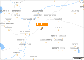 map of La Loma