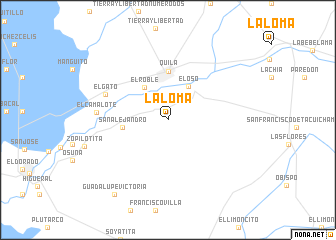 map of La Loma