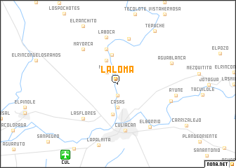 map of La Loma