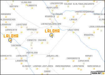 map of La Loma