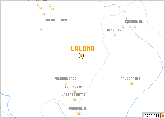 map of La Loma