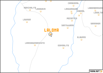 map of La Loma