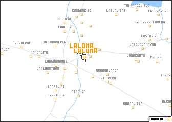 map of La Loma