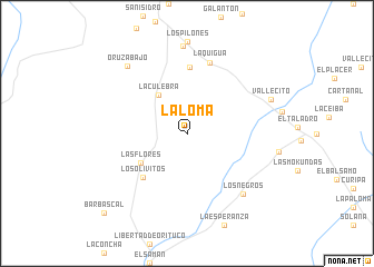 map of La Loma