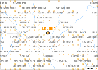 map of La Loma