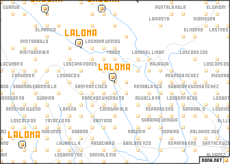 map of La Loma