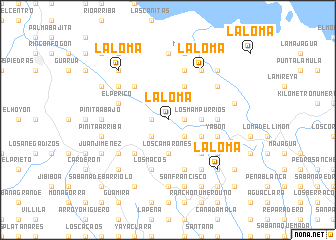 map of La Loma