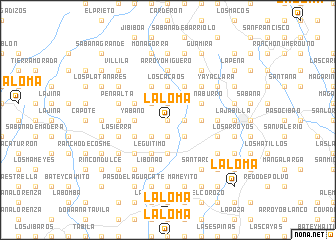 map of La Loma