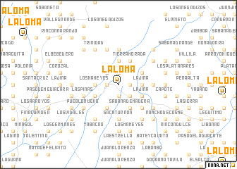 map of La Loma