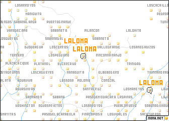 map of La Loma