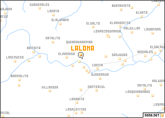 map of La Loma