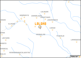 map of La Loma