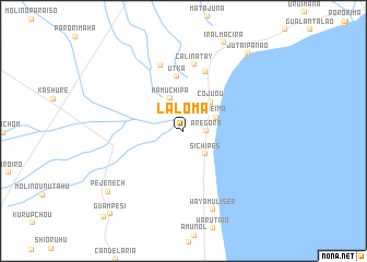 map of La Loma