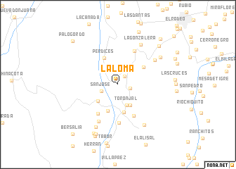 map of La Loma