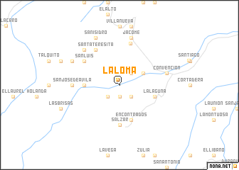 map of La Loma