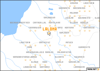 map of La Loma