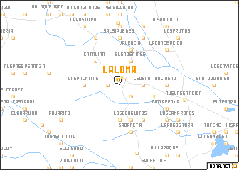 map of La Loma