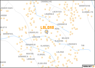 map of La Loma