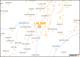 map of La Loma