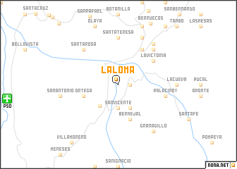 map of La Loma