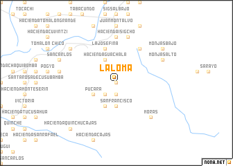 map of La Loma