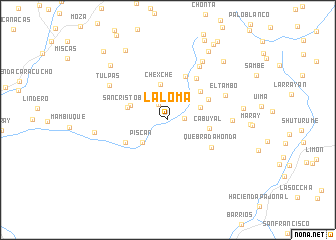 map of La Loma