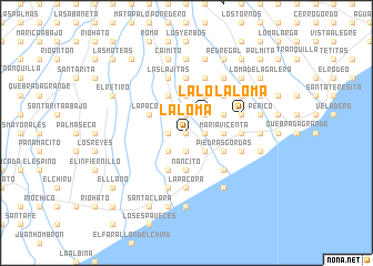 map of La Loma