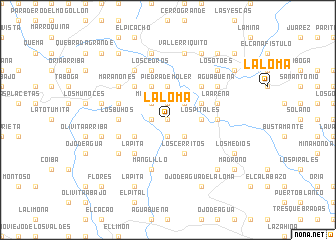 map of La Loma