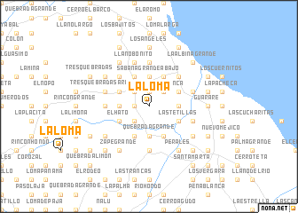 map of La Loma