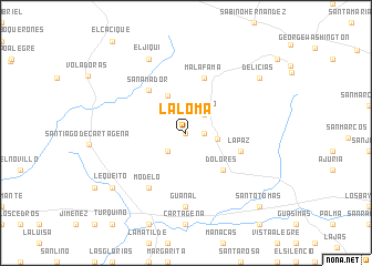 map of La Loma