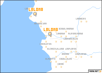 map of La Loma