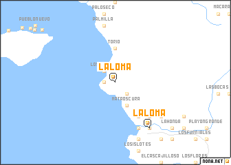 map of La Loma