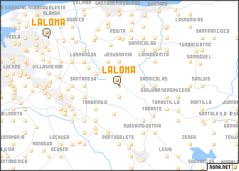 map of La Loma